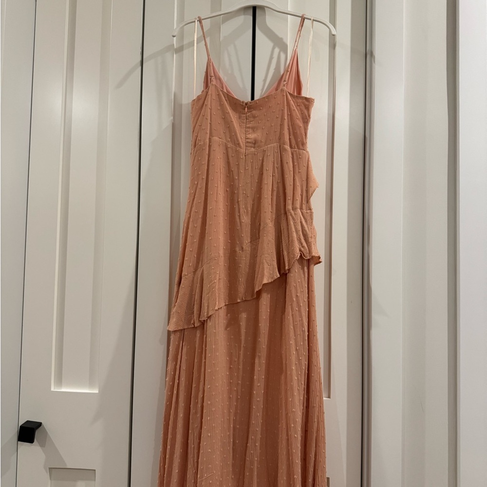 Peach Ruffle Dress - Picture 3 of 4
